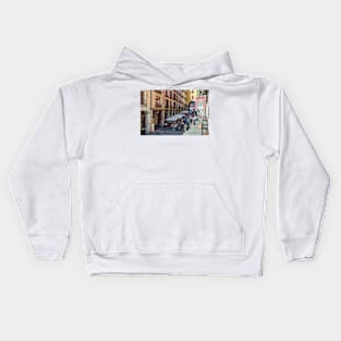 Toledo street in Madrid Kids Hoodie